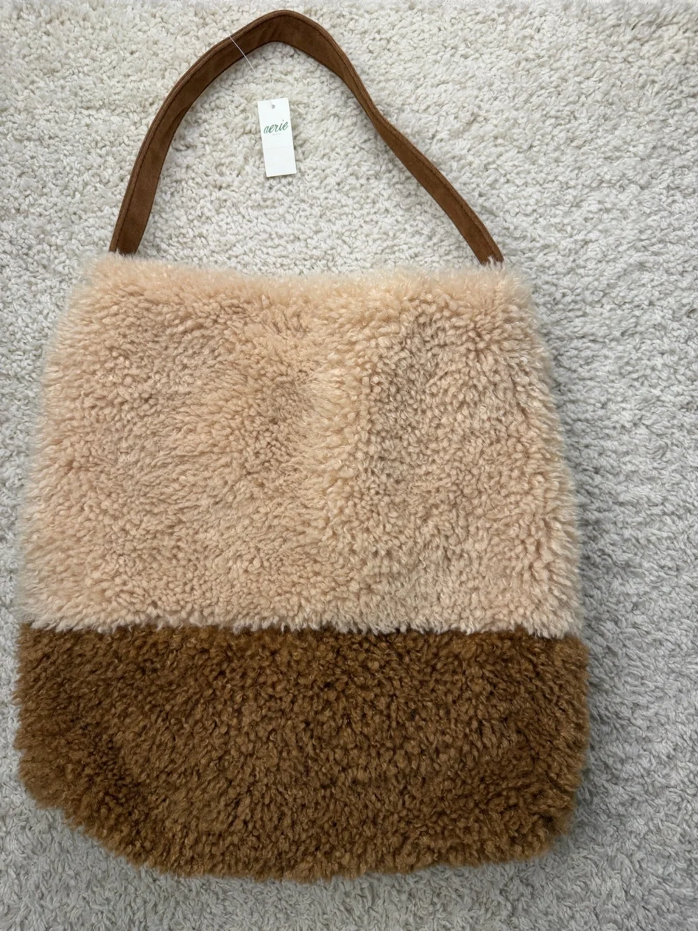 Aerie Fuzzy Tote Bag NWT